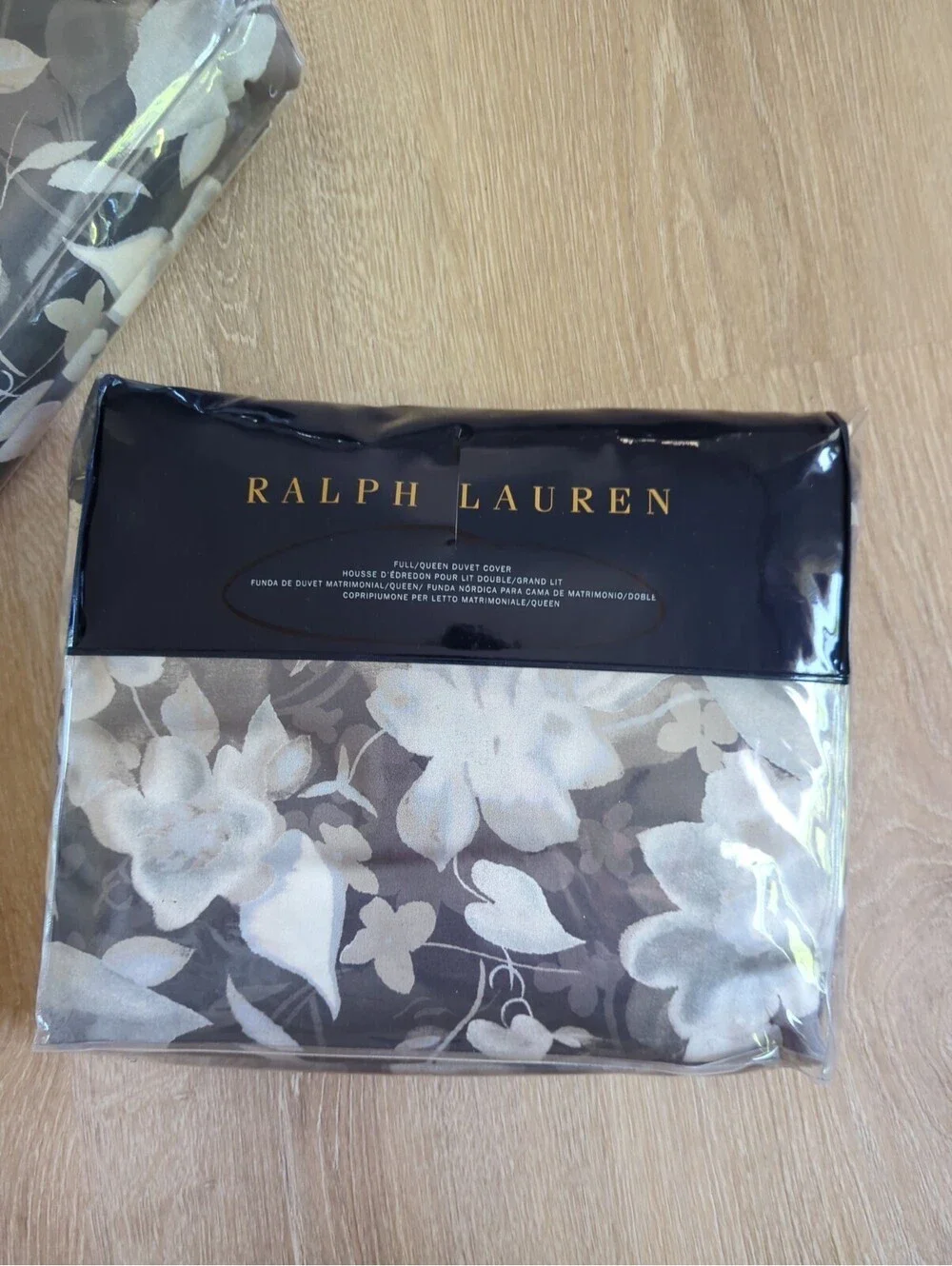 RALPH LAUREN AVERY Full/queen DUVET COVER  CHARCOAL HEATHER  BNIP $500 BEAUTIFUL